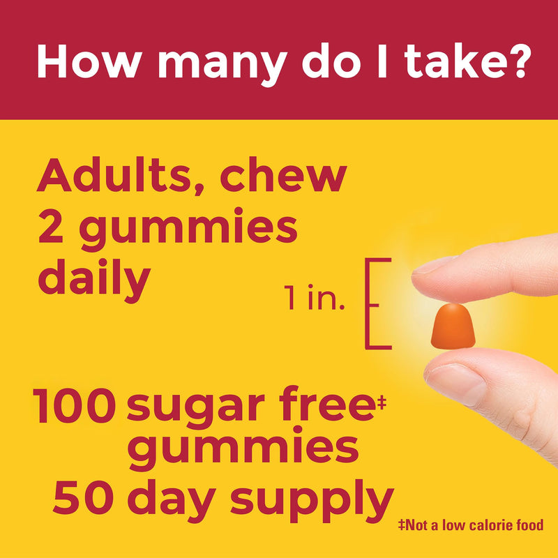 Nature Made Zero Sugar Vitamin C Gummies 250 mg per Serving, Immune & Antioxidant Support, 100 Sugar Free Gummies, 50 Day Supply - BeesActive Australia