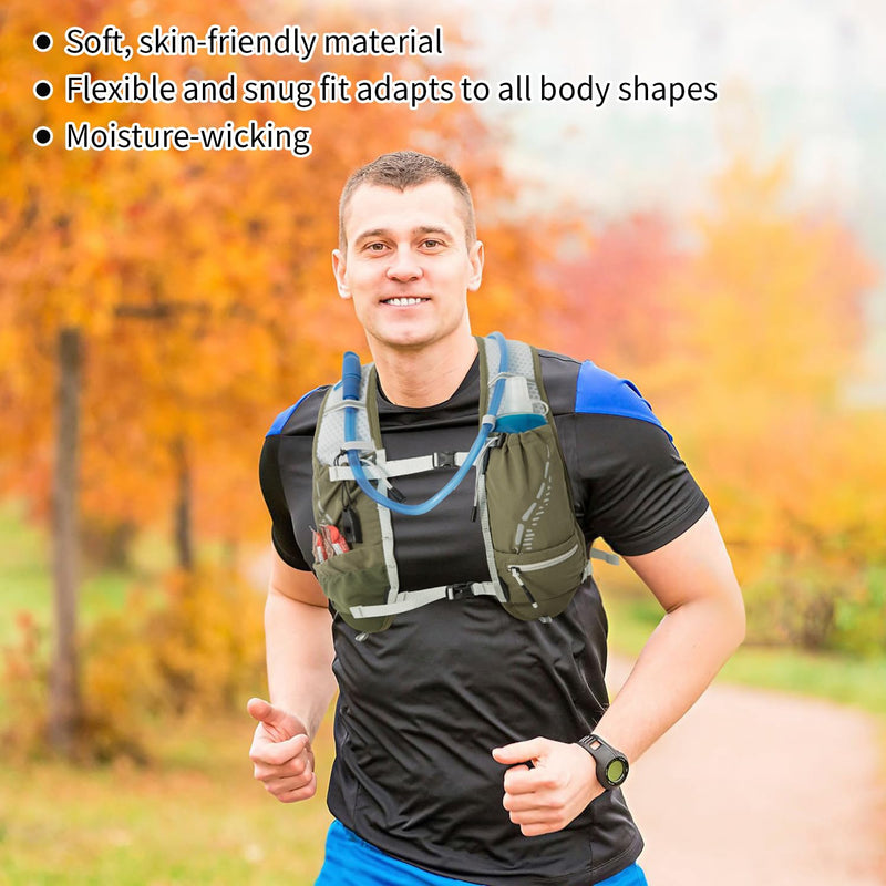 Lightweight Running Vest for Women and Men Hydration Backpack Pack with 1.5L Water Bladder Bag Running Gear Accessories for Hiking Trail Cycling Marathon Hot Pink