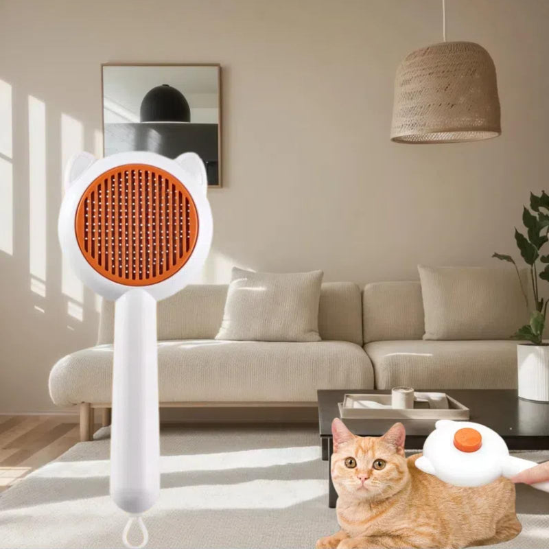 Cat Brush for Shedding, Self-Cleaning Brush for Pet Hair Removal, Cat Hair Brush Remover for Long and Short Haired Cats and Dogs, Self-Cleaning Grooming Tool - BeesActive Australia