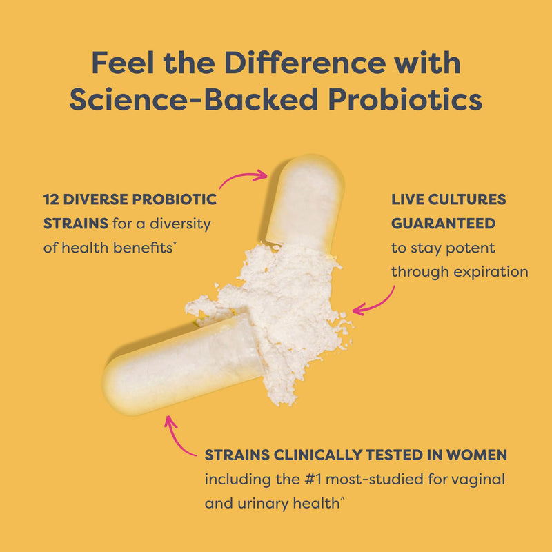 Renew Life Women's Care Probiotic 50 Billion CFU | 60 Vegetarian Capsules | Supports Vaginal pH, Urinary, Digestive & Immune Health | Dairy, Soy and Gluten Free 60 Count (Pack of 1) Nutritional Supplement