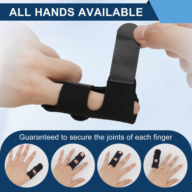 5PCS Trigger Finger Splint, Finger Braces Joint Stabilizer, Adjustable Mallet Splint and Hand Brace, Finger Straightener for Arthritis – Fits Thumb, Index, Middle, Ring and Pinky Finger（5PCS） 5