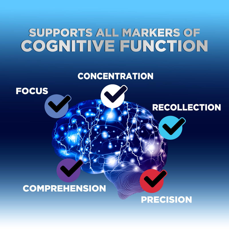 Brain Supplements For Memory & Focus Gummies - Natural Nootropics Support for Concentration Alertness & Clarity Support - 3X Strength Brain Health Vitamins with B6 B12, Phosphatidylserine - 60 Gummies 60 Count (Pack of 1)