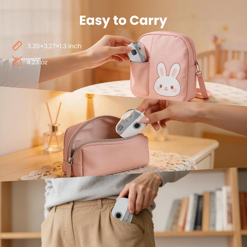 Electric Nail Clipper with LED Light, Safe 4 in 1 Baby Nail Clippers with LED Screen, 3 Speed, USB-C, Debris Collection, Multi-Function Electric Nail Trimmer for Seniors, Adults, Arthritis, Kids