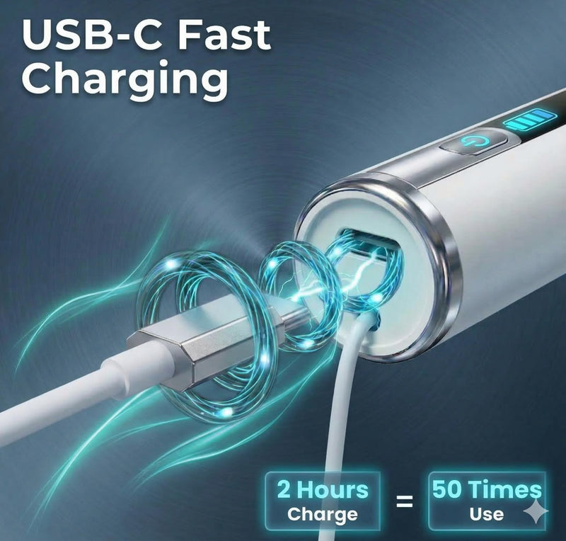 Plaque Remover for Teeth, ARISSON Ultrasonic Tartar Remover, Dental Cleaner with LED Light, 5 Modes Teeth Cleaning Tool, Rechargeable Dental Pick with 2 Replaceable Heads for Home & Travel - BeesActive Australia