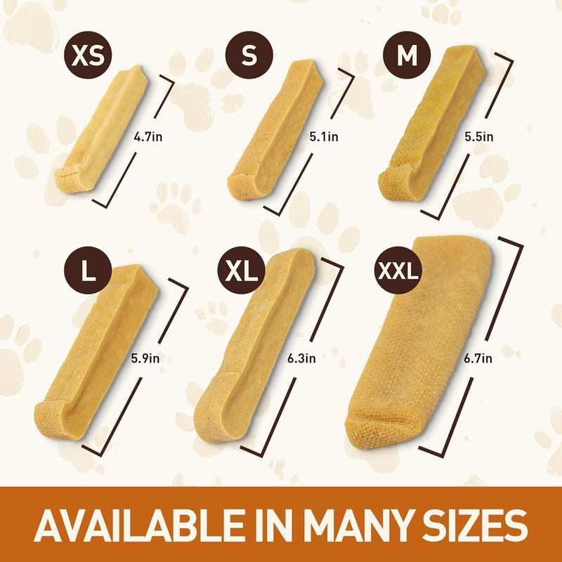Wildfang® Yak Chews, Medium for Dogs 33-55 lbs – Dog Dental Chew Stick, Hardness Like Himalayan Yak Cheese, Churpi-Style Cheese Sticks, Dog Treats & Puppy Training Treats, Approx 3 oz, Pack of 6 3 Ounce (Pack of 6)