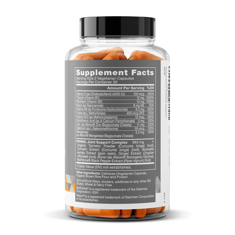 Eu Natural Joint Support Supplement for Women & Men, 60 Veg Capsules | Advanced support for whole-body mobility, flexibility & joint comfort with Turmeric, Boswellia, Ginger & Boron
