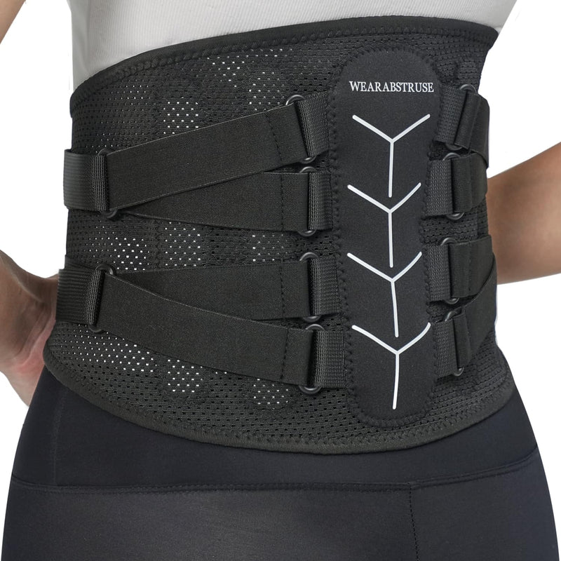 Back Brace for Lower Back Pain Relief, Zoned Adjustable Design for Custom Fit, Built-in Bionic Brace, Lumbar Support Belt for Men & Women with Lumbar Pad, for Herniated Disc,Sciatica Medium (Waist: 35～41 Inch) - BeesActive Australia