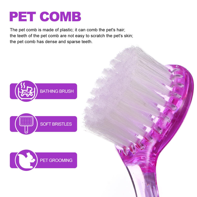 4pcs Pet Hair Comb Hamster Hair Grooming Cleaning Pet Animal Bathing for Guinea Pig Chinchilla Ferret (Random Color) Cleaning Tool - BeesActive Australia