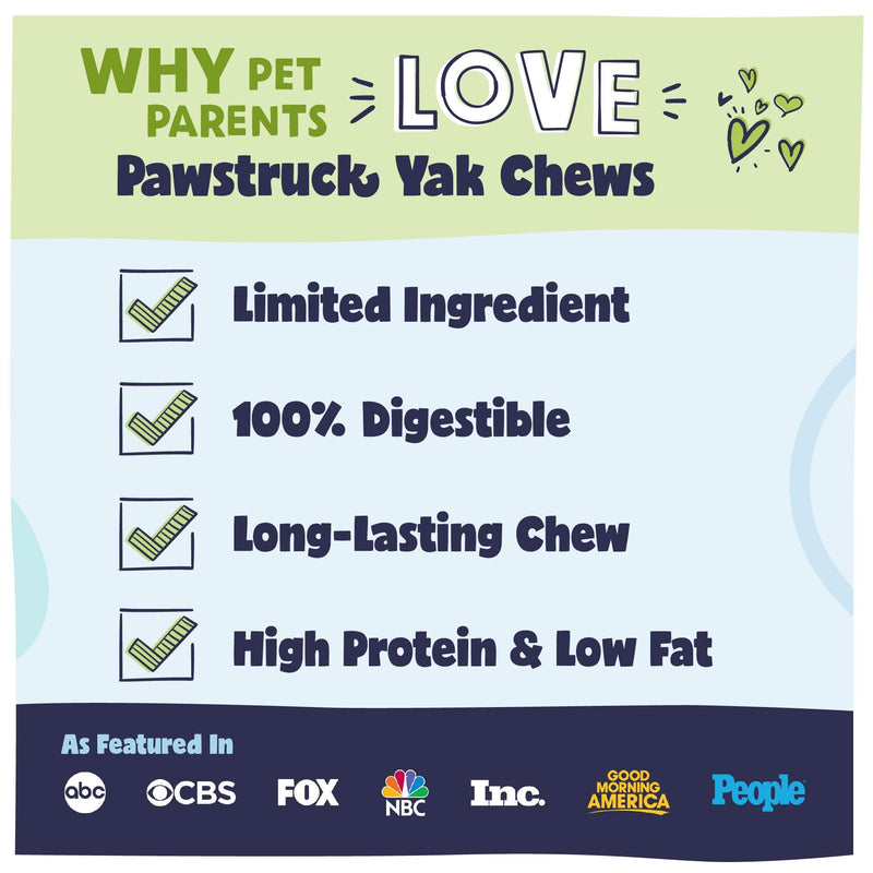 Pawstruck Large Himalayan Yak Dog Chew (6-7 oz) - Natural Yak & Cow Milk Cheese Long-Lasting Treat for Dog Chew Stick - 1 Count - Packaging May Vary (Pack of 2) 6-7 Ounce (Pack of 2)