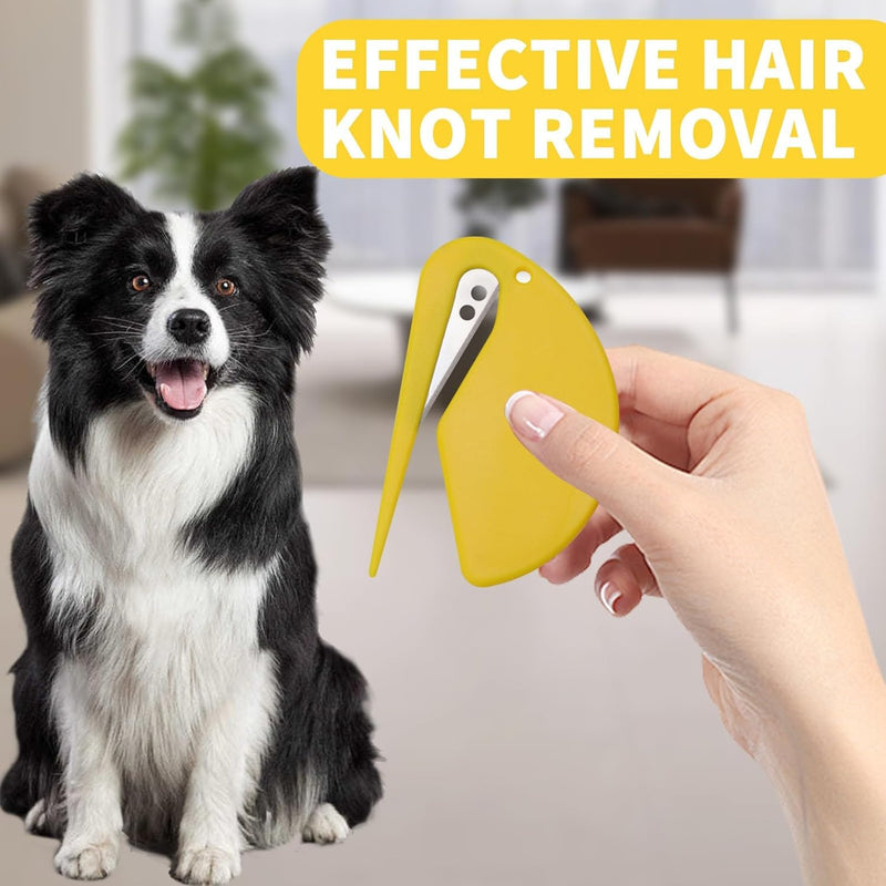 5pcs Knotting Comb Set for Cats - Cat Matted Fur Remover, Dog Combs for Grooming Matting and Split Ends Hair Trimmer - Effective Pet Care Tools - BeesActive Australia