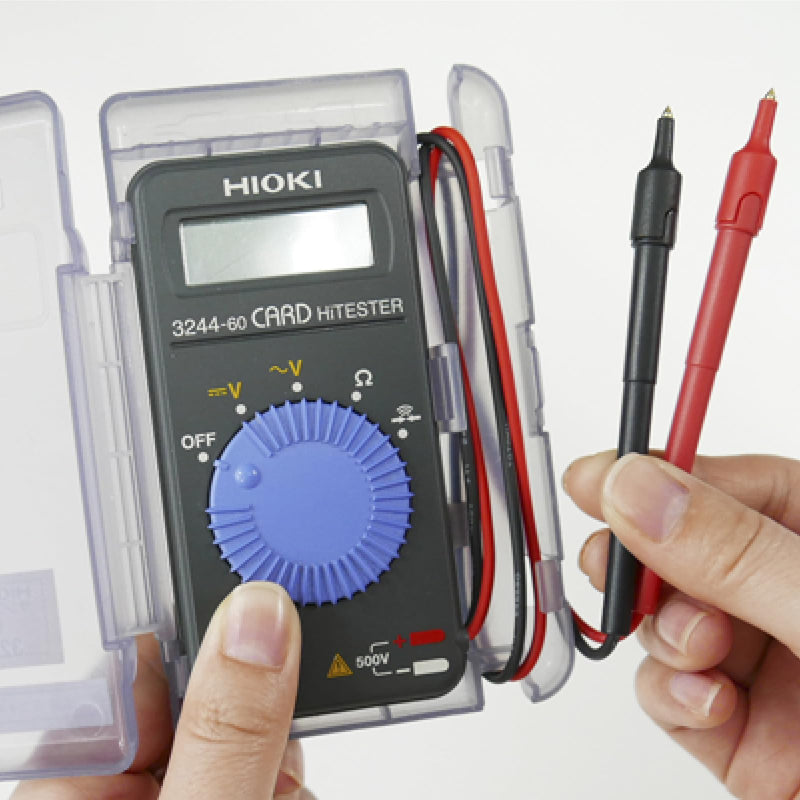 Hioki 3244-60 Card HiTester and Digital Multimeter, 41.99 Megaohms Resistance, 500V AC/DC Voltage - BeesActive Australia