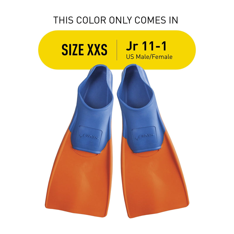FINIS Long Floating Swim Training Fins for Kids - Improves Kick Technique & Body Position XXS (Jr. 11-1) - BeesActive Australia
