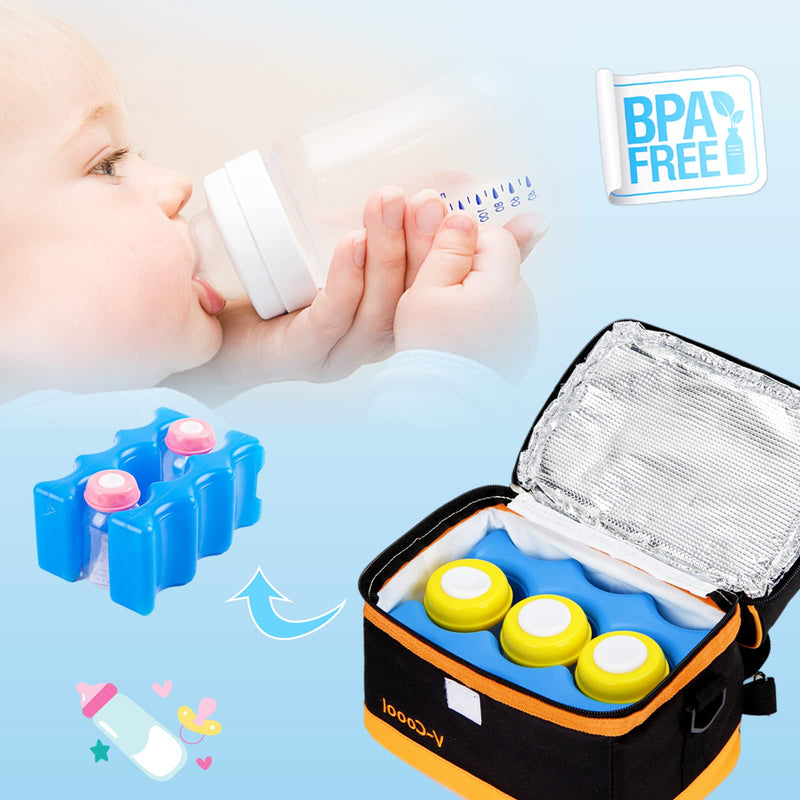 3 Pack Breastmilk Ice Pack,Reusable Ice Packs for Breastmilk Storage,Bottle Ice Packs for Breast Milk,Baby Bottles,Meal,Keeps Breast Milk Fresh - BeesActive Australia