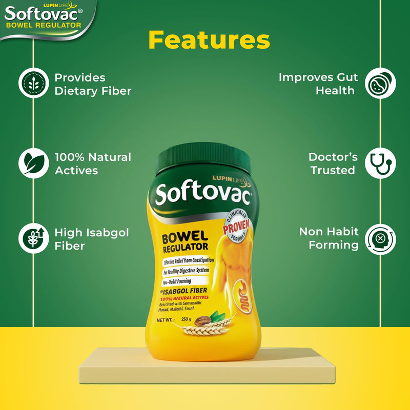 Bowel Regulator 250g - 100% Natural Actives: High Fiber Formula enriched with Sonamukhi, Harad, Mulethi, Saunf etc.
