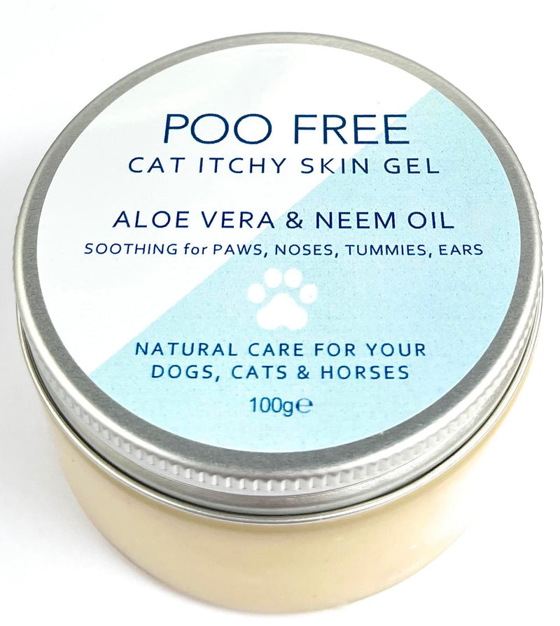 Neem & Aloe Soothing Cat Gel – Ultra-Gentle Targeted Skin Comfort – 99% Natural Origin – Fragrance-Free & Essential Oil-Free – Calms Sensitive Skin & Areas of Discomfort – UK Made – 100g