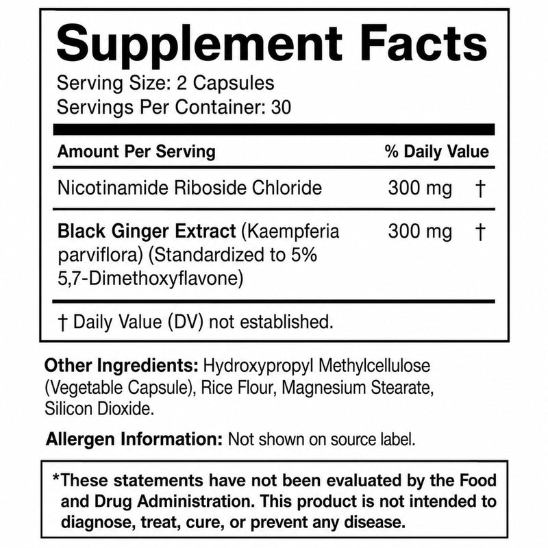 Black Ginger Complex, 60 Capsules