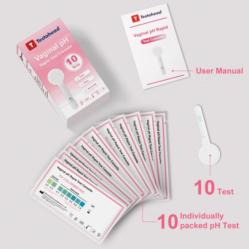 Specialized Female Vaginal pH Balance Test Sticks 10 Pieces, Yeast Infection Detection kit, BV Test, Designed for Women, Safe and hygienic - BeesActive Australia