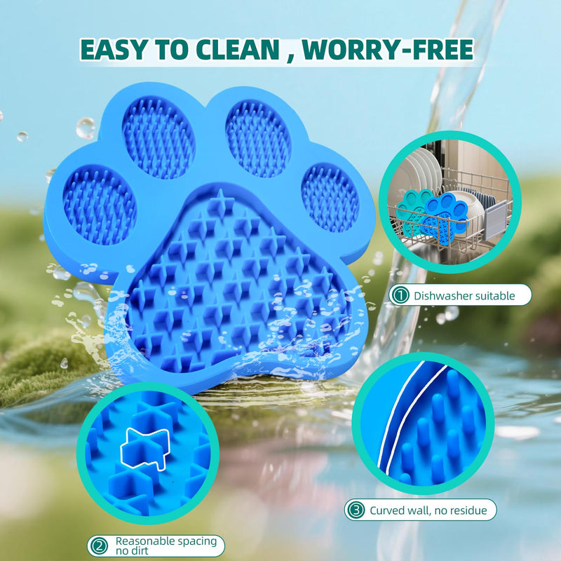 Lick Pad for Dogs Non-Slip Strong Suction Cup Fixed Soothing Toys Pet Grooming Bath Soothing Toys Anti-Anxiety Distraction Reusable Reusable Treats Can be Applied Pet Stress Relief Toys Easy to Clean Yellow NO