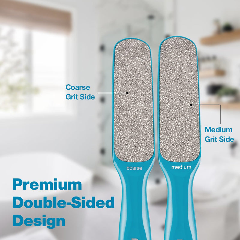 Probelle Double Sided Multidirectional Nickel Foot File Callus Remover - Immediately Reduces calluses and Corns to Powder for Instant Results, Safe Tool (Blue) Blue - BeesActive Australia
