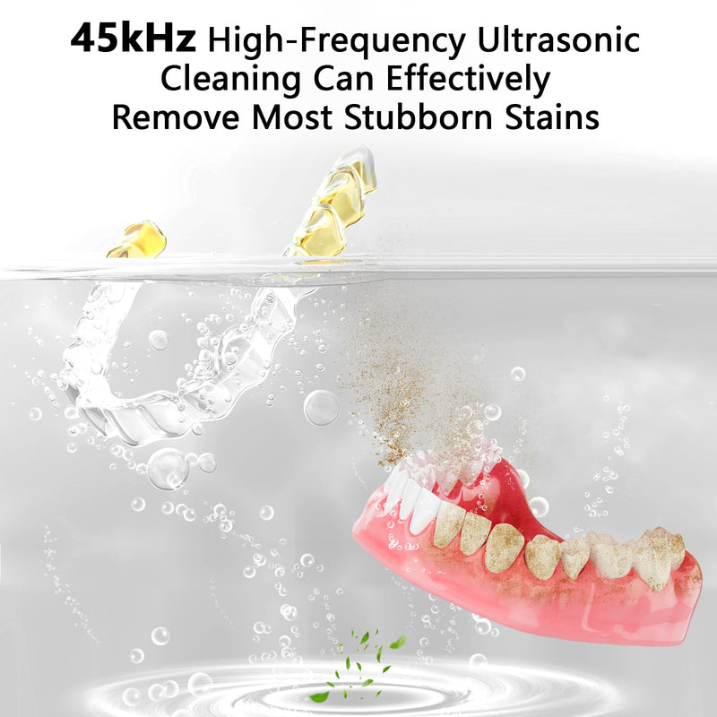 Dental Ultrasonic Retainer Cleaner Machine–Cleaning for Night Guards Pink