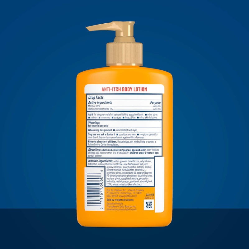 Gold Bond Medicated Anti-Itch Body Lotion, 5.5 oz., Steroid Free, Fast Acting Itchy Skin Relief, Pack of 1 1.38 Ounce (Pack of 4)