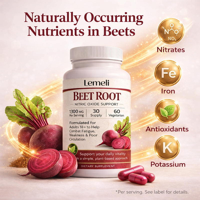 Beetroot, Plant-Based Beet Root Extract Supplement with Vitamin C & Black Pepper – Daily Wellness Formula, Vegan, Non-GMO & Gluten Free, 60 Capsules (1) (1) | Beetroot Extract, Vitamin C & Black Pepper, Plant Based Formula for Energy Routine and Immune...