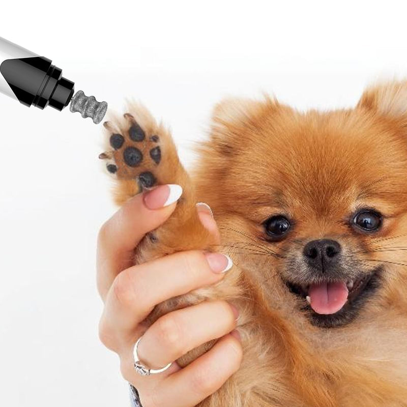 Diamond Rotary Nail Grinder Bits 1/8" Pet Toenail Grinder Attachment Dog Claw Grinder Replacement Heads Nail File Wheel for Medium Large Dogs Nail Care Clippers Trimming Parts - BeesActive Australia