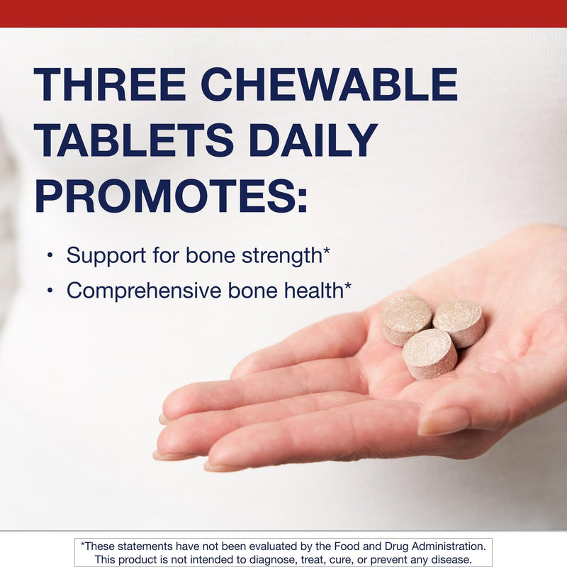 Metagenics Bone Builder Chewable Supplement, 90 Chewable Tablets | Calcium, Vitamin D and Magnesium for Bone Strength and Teeth Health, Supports Cardiovascular and Immune Function