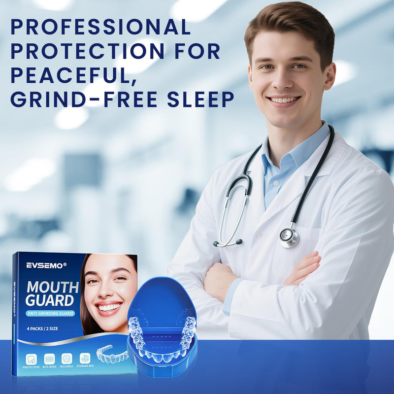 Anti Grinding Guard for Clenching Teeth at Night, Mouth Guard for Grinding Teeth at Night, Teeth Grinding Mouthguards for Sleeping, Comfortable Grinding Guard for Adults - BeesActive Australia