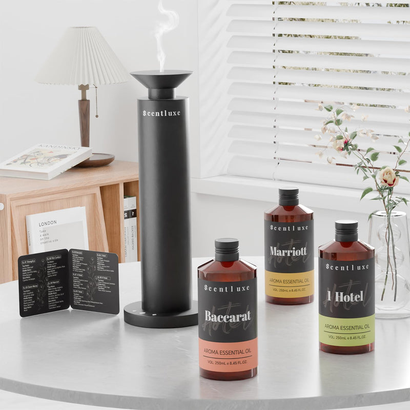 Hotel Diffuser Oil & Aroma Essential Oil Blend Luxury 1 Hotel Inspired Aromatherapy with Jasmine, Pink Pepper, Pineapple, Cedar & Amber for Ultrasonic Diffusers & Nebulizers - 8.45 fl oz, 250 mL 8.45 Fl Oz (Pack of 1) - BeesActive Australia