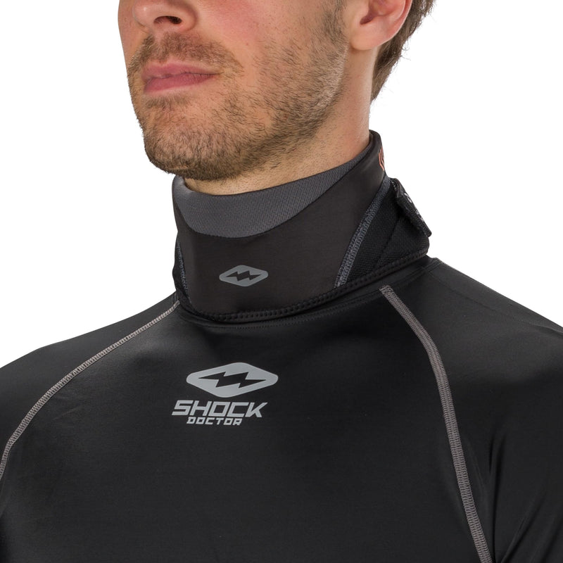 Shock Doctor Hockey Neck Guard Youth & Adult, Cut Resistant Protection, Hockey Gear Black JUNIOR: L