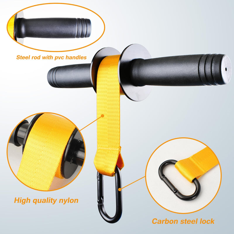 VAIIO Forearm Strengthener and Wrist Roller with Quick Locking Mechanism - Durable PVC Anti-Slip Grip Handles - Perfect for Men and Women - Ideal for Hand, Wrist, and Forearm Strength Training - BeesActive Australia
