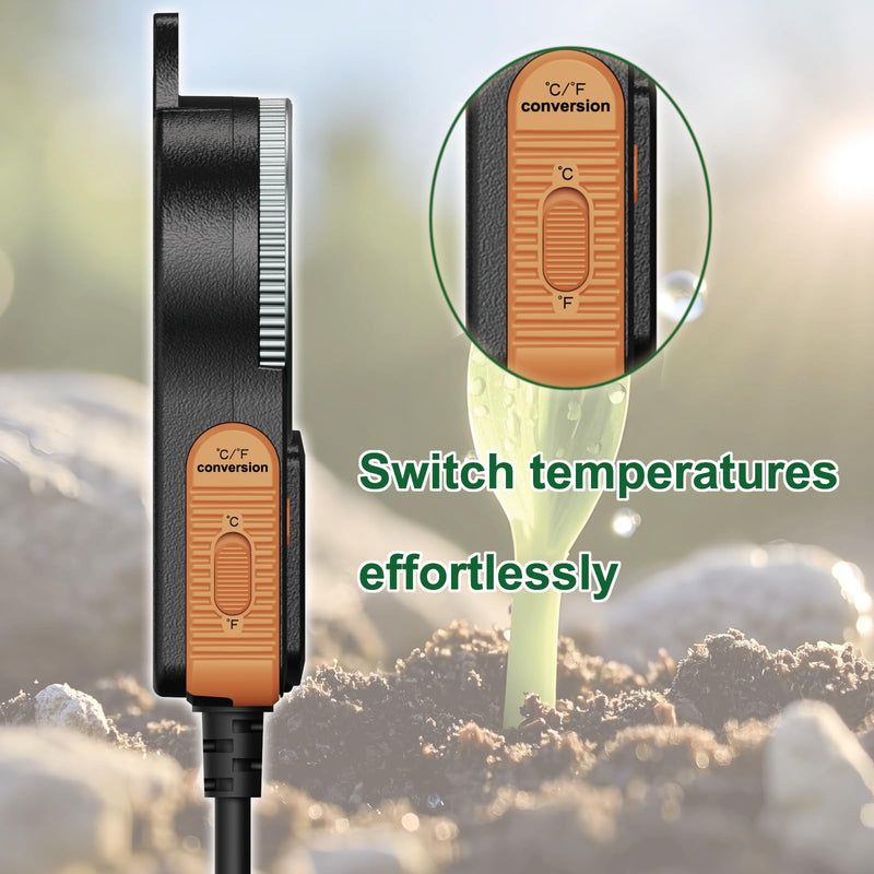 Temperature Controller can be Used for aquaculture, Plant mat Heating, Reptile Thermostat, with Load line Over-Temperature Protection and Dual Sensor auto-Safety Calibration MS-60A - BeesActive Australia