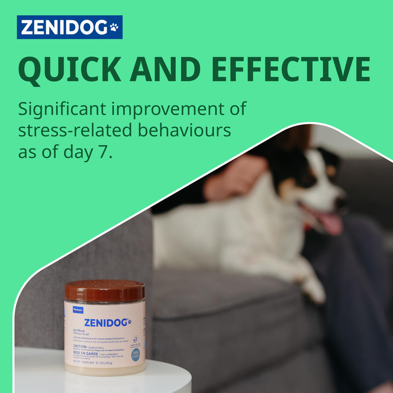 Virbac Gel Dog Pheromone Diffuser - Calming Anxiety Relief for Dogs - Lasts Up to 2 Months - Electric-Free