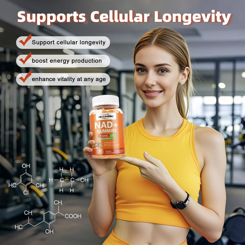 NAD+ Gummies NAD Resveratrol Supplement : NAD Supplements for Women Aging Defense Absorption Than Nicotinamide Riboside Boost Vitamin B3 D3 Sodium Zinc Support Cellular Health Energy and DNA Repair