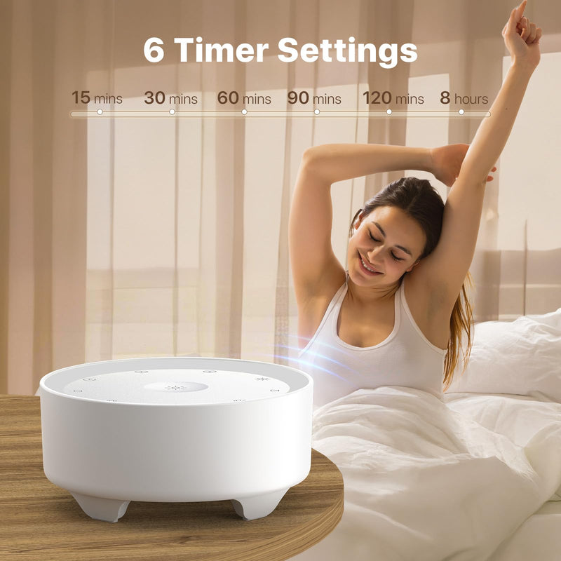 Kipcush Sound Machine & Night Light for Adults/Baby/Kid. White Noise Machine with Max 8H Timer & 20 Soothing Sleep Sounds. Small Size & Portable Design for Bedroom, Office, Travel. Favorites Buttons - BeesActive Australia