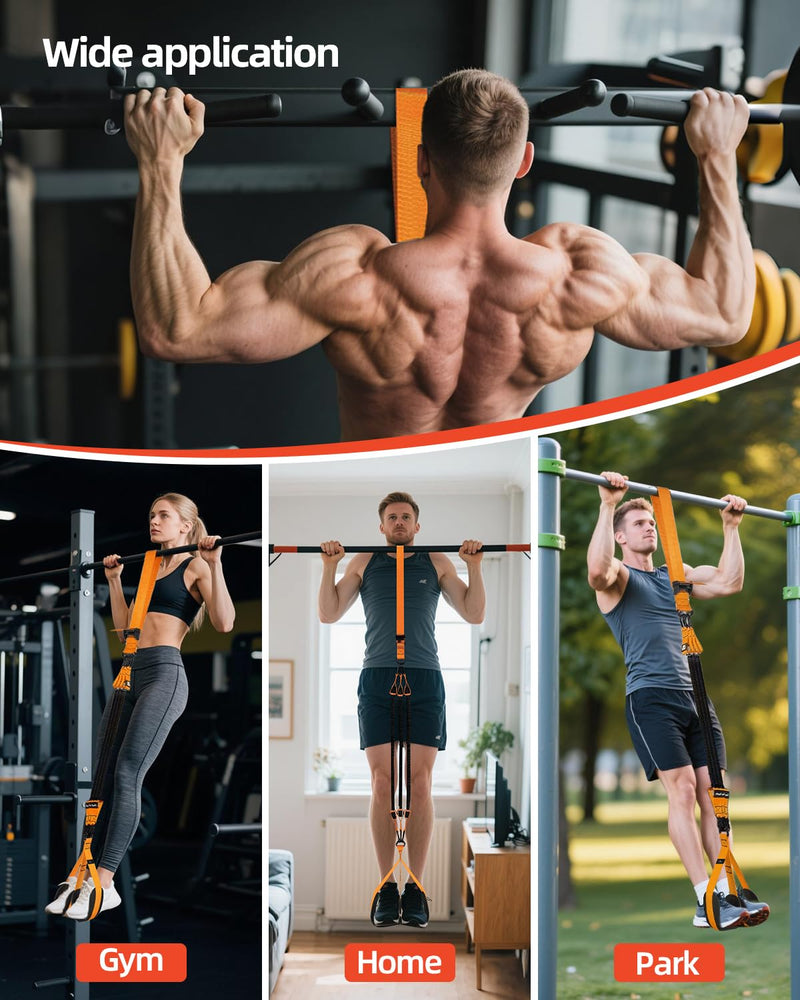 Abahub Heavy Duty Pull Up Assistance Bands Set, Resistance Bands for Assisted Pull-Ups, Chin-Ups, Strength Training, Stretching & Workout Fitness Orange 300 lbs