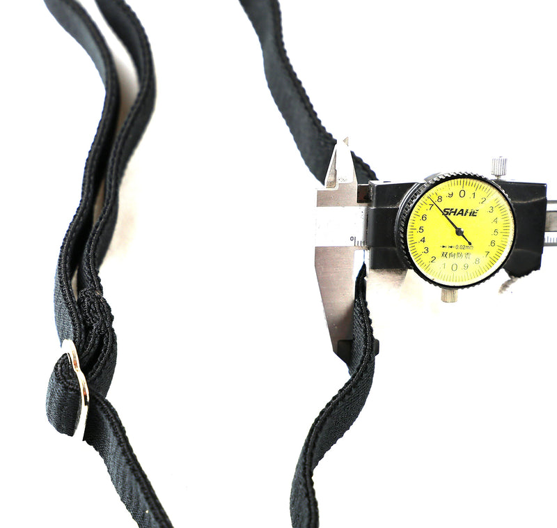 Cotton Elastic Leg Straps for Horse Blankets & Sheets Replacement, Adjustable, Removable, Easy on/off with Double Swivel Snaps (Pairs) Regular Black - BeesActive Australia