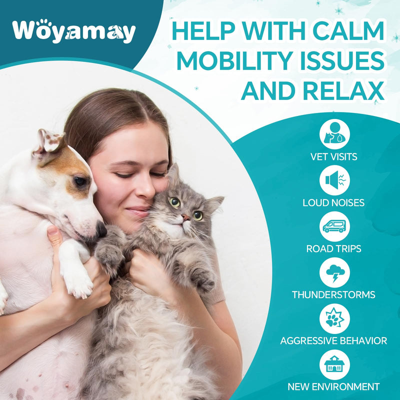 Woyamay Camling Oil for Dogs and Cats - Camling Oil Drops Rich in Omega 3, 6, 9 and Organic Extract Helps Pets with Аnxiеty & Strеss, Hip & Joint, Skin & Coat Support (4 Pack) 4 PCS