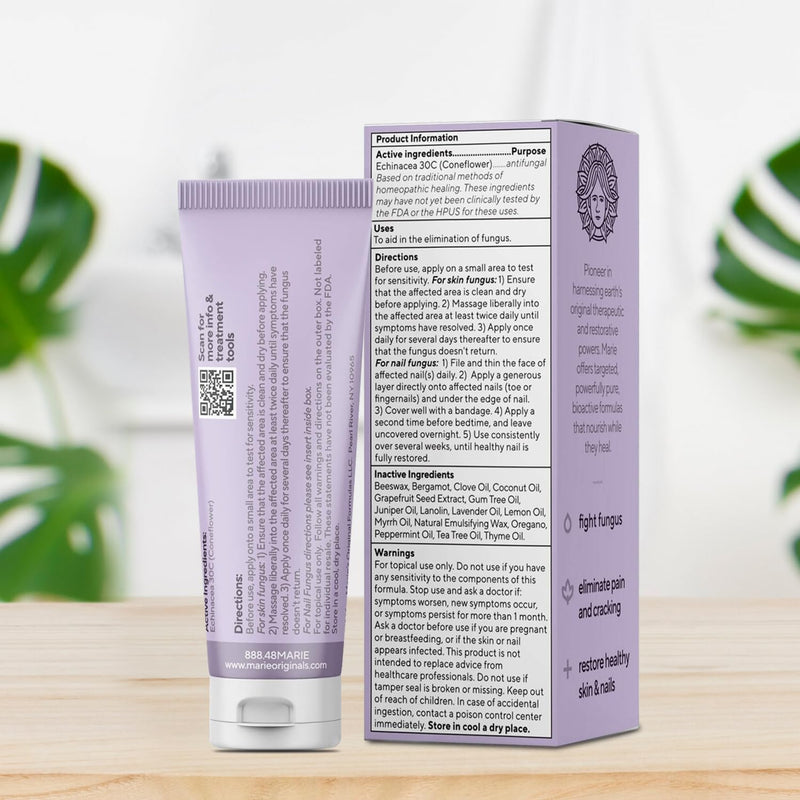 Marie Originals Bioactive Barrier Ointment | Plant-Powered Formula - Rapid Relief for Jock Itch, Ringworm, Anti-Itch, Skin, & Nail Fungus - Fast Recovery Solution -1oz - BeesActive Australia