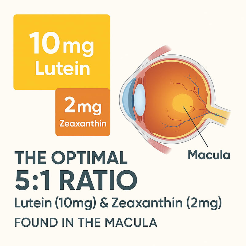 14 in 1 Advanced Eye Formula - Eye Vitamins & Minerals Supplement with Lutein, Zeaxanthin, Astaxanthin, Bilberry, Zinc, 14-in-1 Formula for Eye Health Support - 60 Capsules (1)