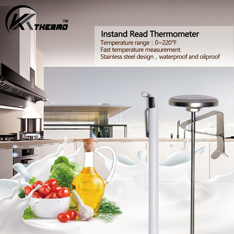 KT THERMO Instand Read 2-Inch Dial Thermometer,Best for The Coffee Drinks,Chocolate Milk Foam 0~220℉ - BeesActive Australia