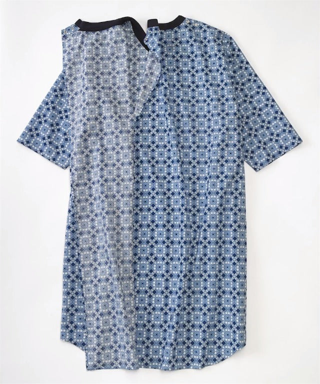 Silverts Men's Adaptive Open Back Hospital Gown, Assisted Dressing Apparel 3X-Large Classy Camo