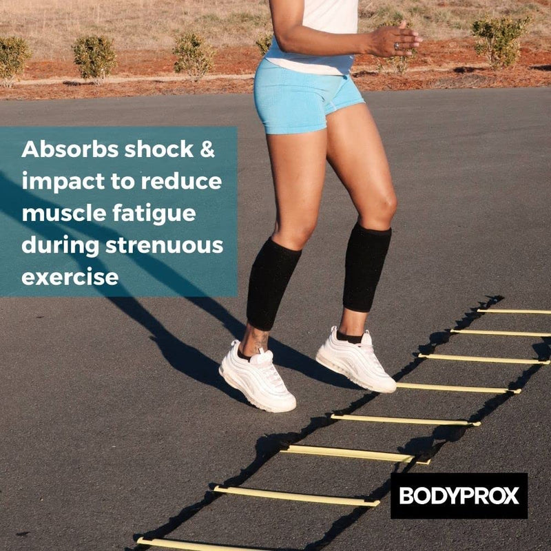 Bodyprox Calf Support Brace 2 Pack, Adjustable Shin Splint Compression Calf Wrap One Size