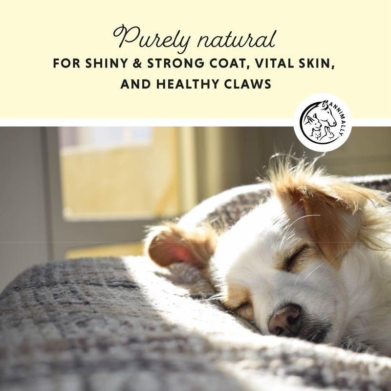 Annimally Brewers Yeast Tablets for Dogs, Cats & Small Pets 100 pcs. - Daily Supplement to Support a Normal-Looking Coat, Made in Germany