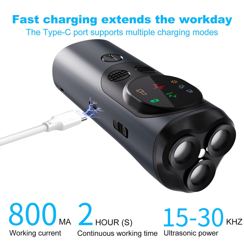 AICase Anti Barking Device,Dog Barking Control Devices,Rechargeable Ultrasonic Dog Bark Deterrent up to 16.4 Ft Effective Control Range Safe for Human & Dogs Portable Indoor & Outdoor