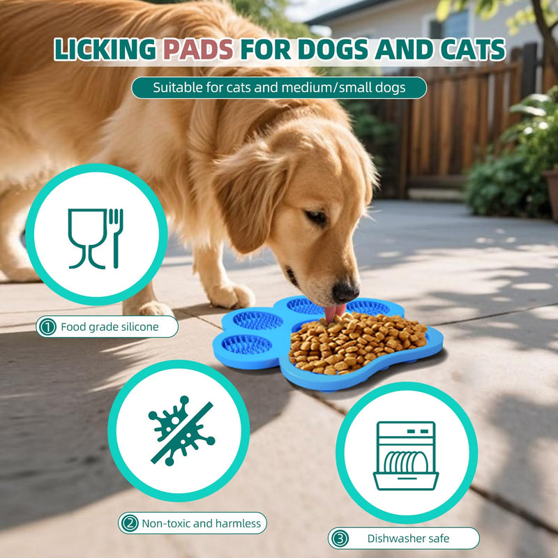 Lick Pad for Dogs Non-Slip Strong Suction Cup Fixed Soothing Toys Pet Grooming Bath Soothing Toys Anti-Anxiety Distraction Reusable Reusable Treats Can be Applied Pet Stress Relief Toys Easy to Clean Yellow NO