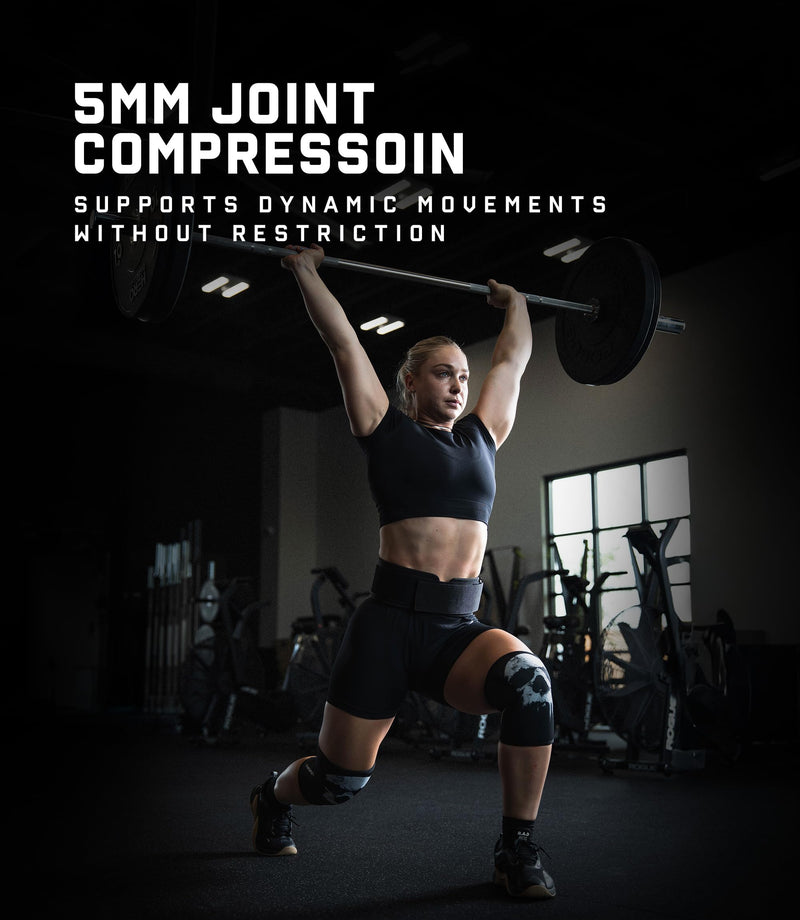 Gymreapers 5MM Knee Sleeves for Weightlifting, Squats, Powerlifting, and Functional Training – Compression Knee Support for Men & Women – Joint Protection & Recovery – Pair Medium Dread