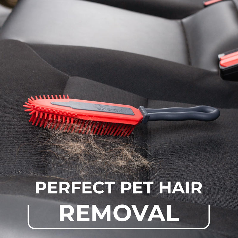 Vileda Pet Pro Electrostatic Brush, Pet Hair Remover for Textile Surfaces, Electrostatic Power, Durable Silicone Material, Ideal for Tight Spaces, Ergonomic Design, Washable - BeesActive Australia