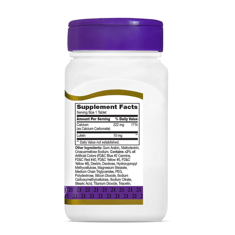 21st Century Lutein 10 mg Tablets, 60 Count (Pack of 2) 60 Count (Pack of 2)